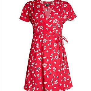 French Connection floral print wrap dress